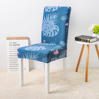 Funda Silla Floral (Azul-Rosa)