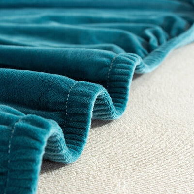 Funda Para Silla Terciopelo Xl Azul Huevo Pato