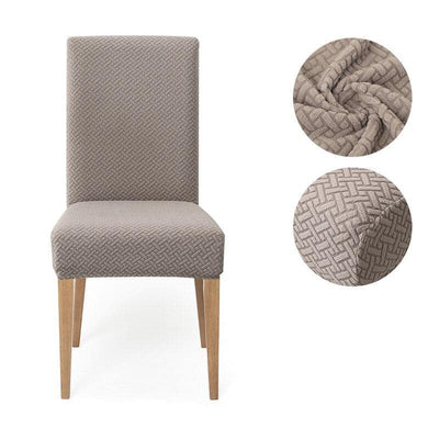 Funda De Silla Elástica Beige Oscuro