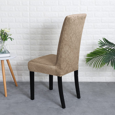 Funda Para Silla De Terciopelo Marrón Lily