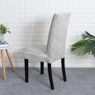 Funda Para Silla De Terciopelo Gris Lirio