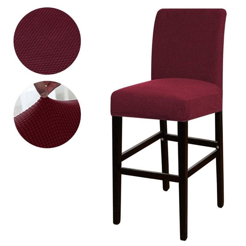 Funda Taburete Bar Rojo Burdeos