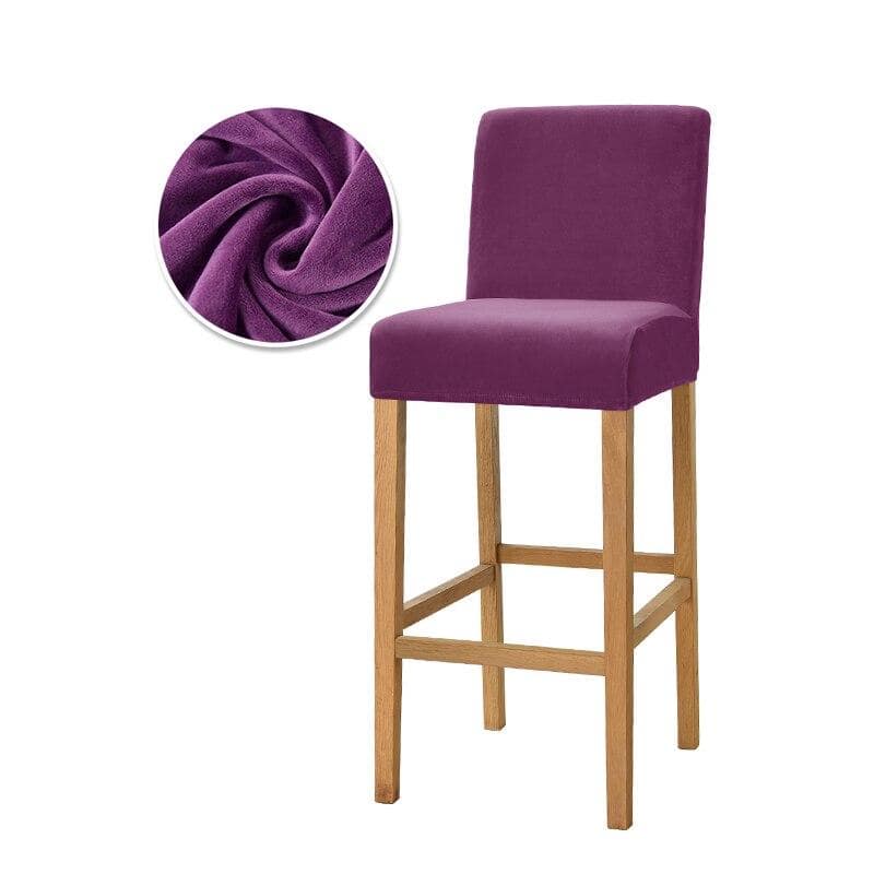 Funda Taburete Bar Terciopelo Malva Azur
