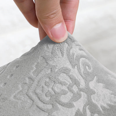 Funda Para Silla De Terciopelo Gris Lirio