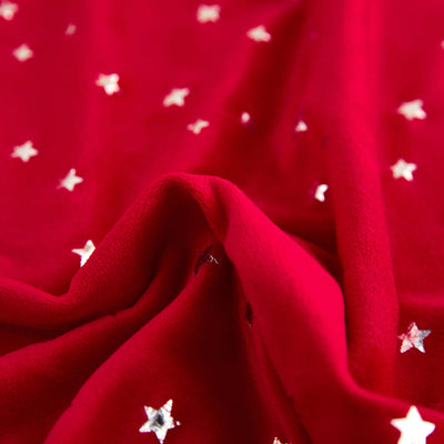 Funda Navideña Para Silla De Terciopelo Rojo