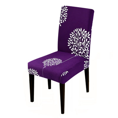 Funda Para Silla Floral (Morada)