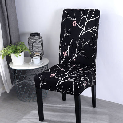 Funda Para Silla Floral (Negro)