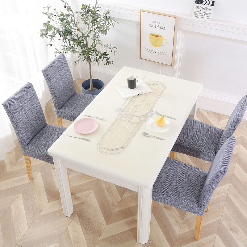 Funda Silla Tela Azul Gris