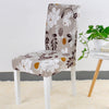 Funda Para Silla Floral (Gris)