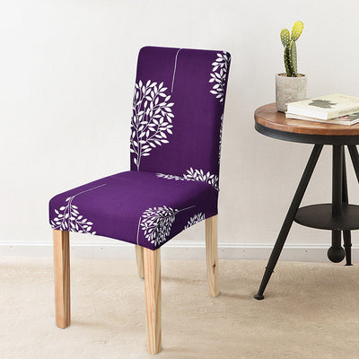 Funda Para Silla Floral (Morada)