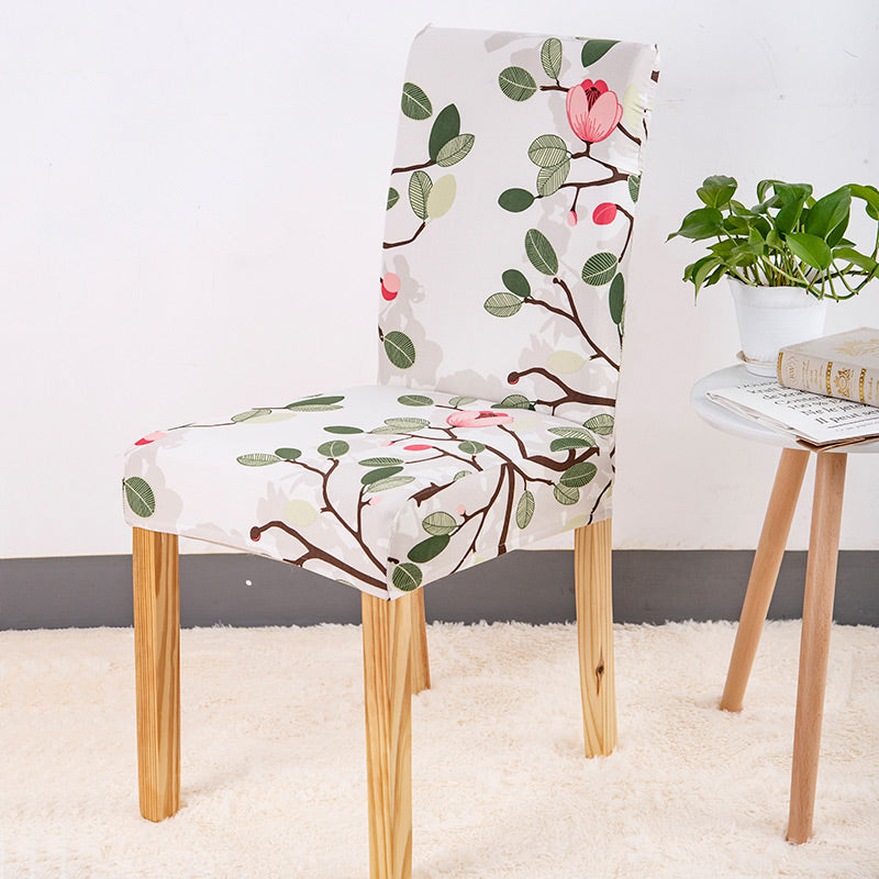 Funda Silla Floral (Verde-Rosa)