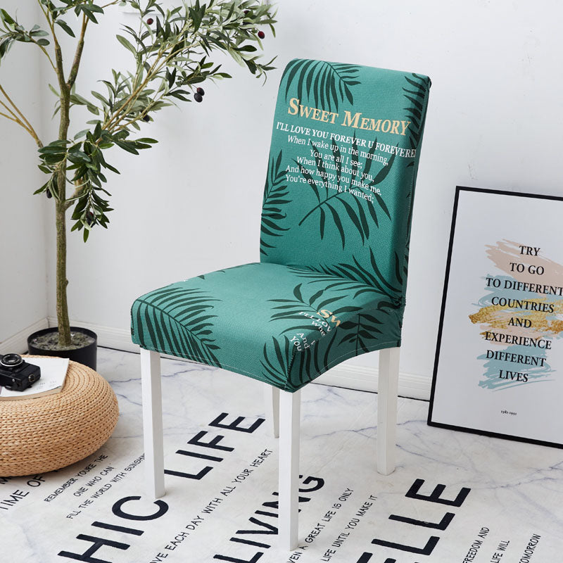 Funda Para Silla Estampada Verde