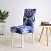 Funda Para Silla Vintage Blanca Y Azul