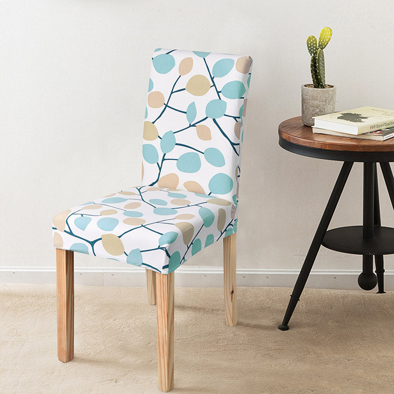 Funda Para Silla Floral (Azul)