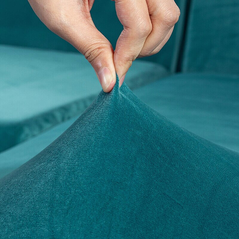 Funda Para Silla Terciopelo Xl Azul Huevo Pato