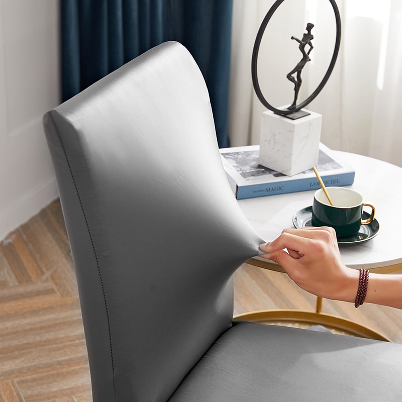 Funda Sillón Polipiel Gris Antracita