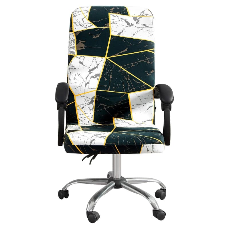 Funda de silla de oficina impresa personalizada, cubierta elástica