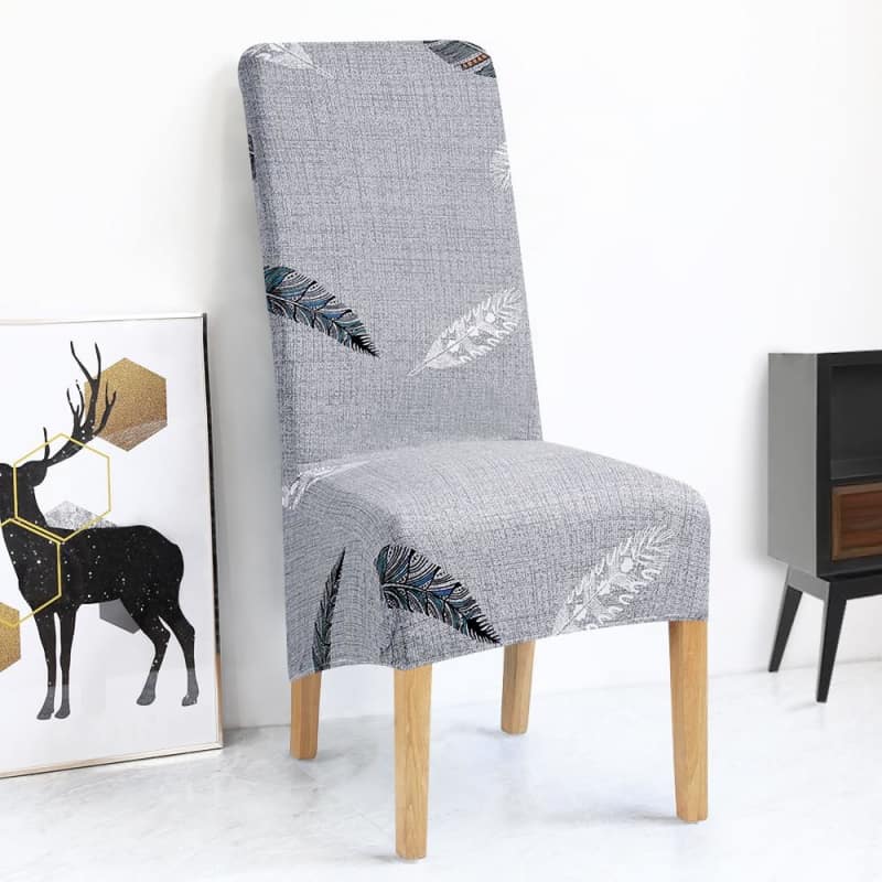 Funda Para Silla De Plumas Gris Grande