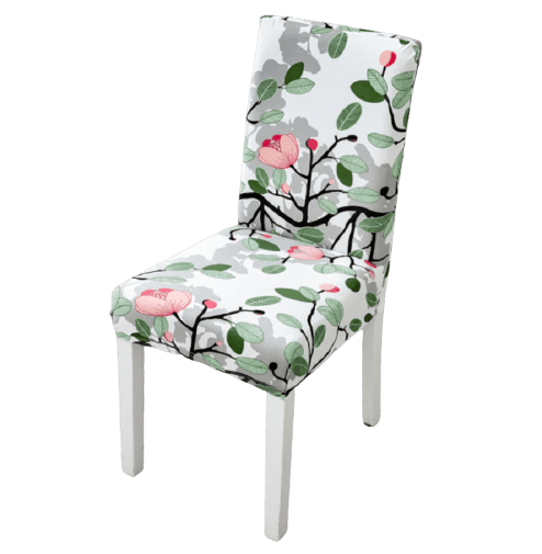 Funda Para Silla Floral Verde