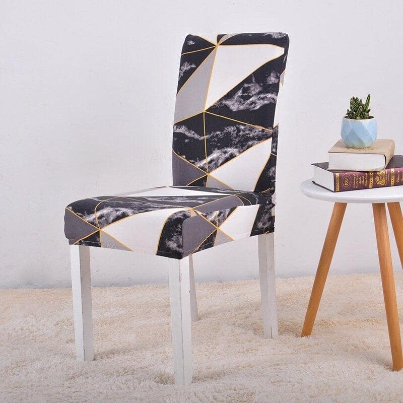 Funda Para Silla Gris, Negra Y Blanca