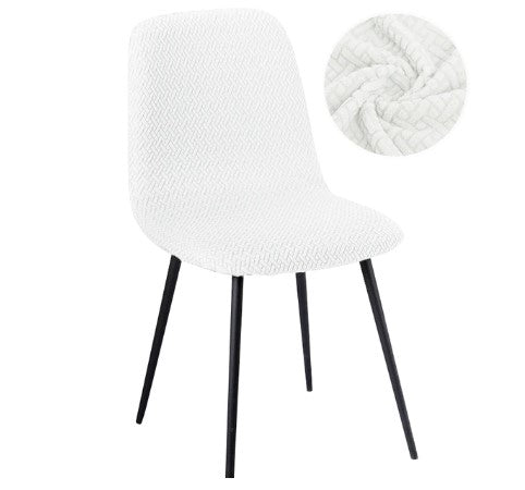 Funda Silla Jacquard Blanco