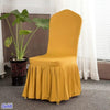 Funda Para Silla Plegable De Boda Color Amarillo Intenso