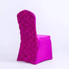 Funda Para Silla De Boda Con Flores Magenta