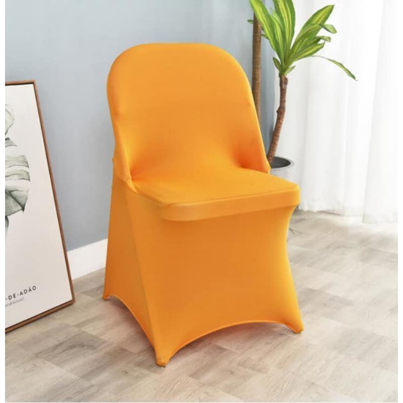 Funda Para Silla Plegable Para Boda Naranja Claro