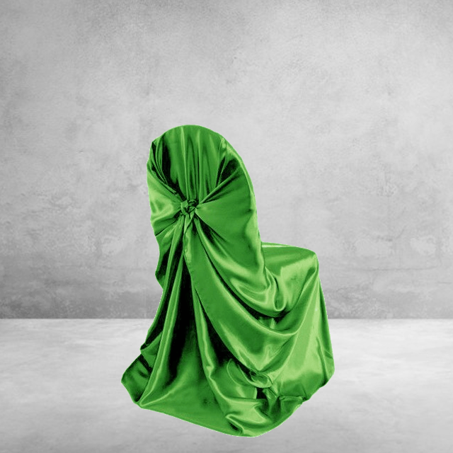 Funda Para Silla De Boda De Satén Verde