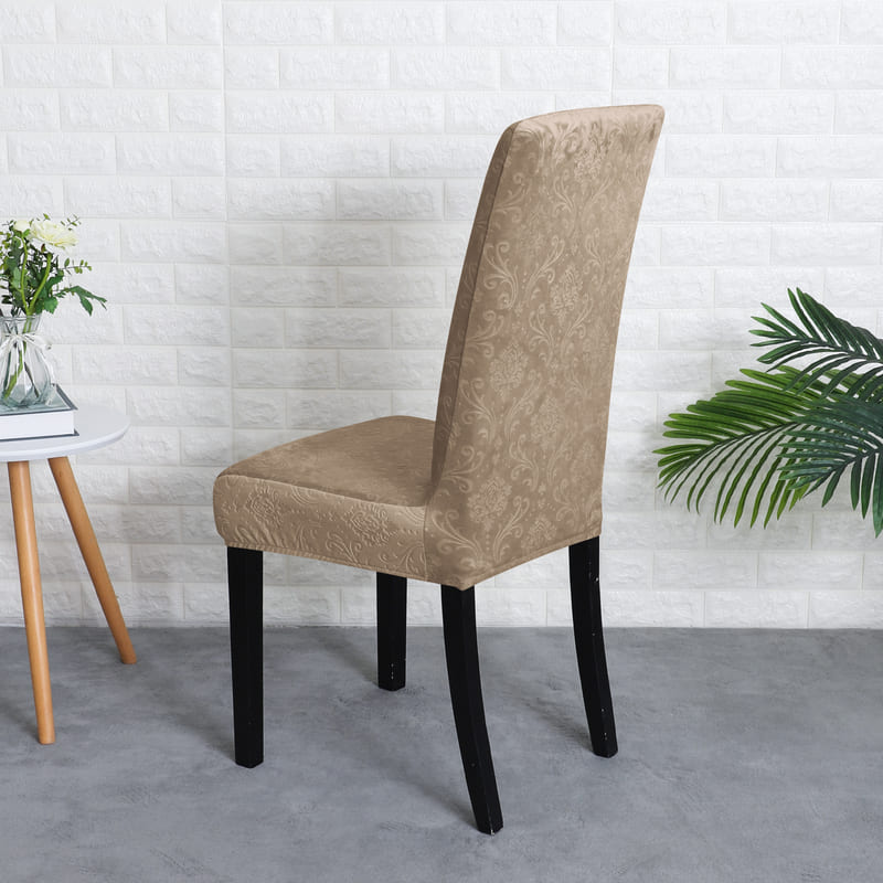 Funda Para Silla De Terciopelo Marrón Lily