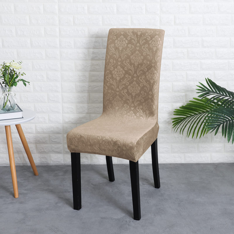 Funda Para Silla De Terciopelo Marrón Lily