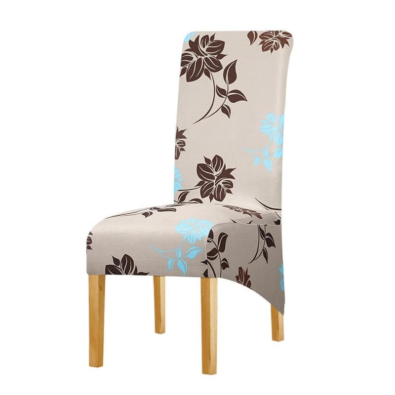 Funda Silla Grande Marrón Claro Con Hojas