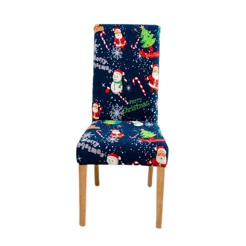Funda Silla Feliz Navidad Azul