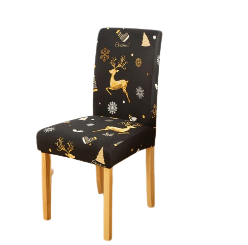Funda Silla Feliz Navidad Negro
