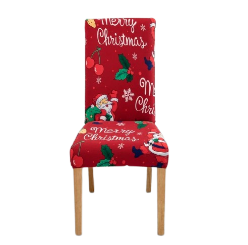 Funda Silla Feliz Navidad Roja