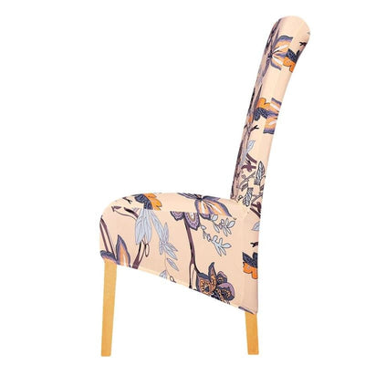 Funda Para Silla Beige Floral Tamaño Grande