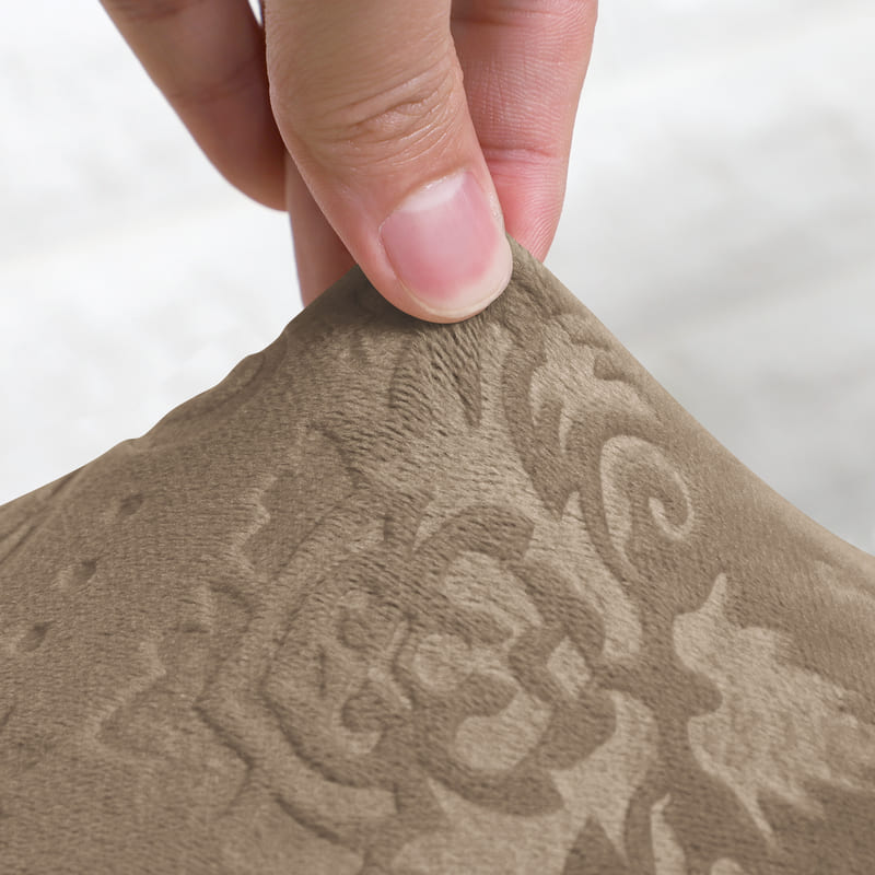 Funda Para Silla De Terciopelo Marrón Lily