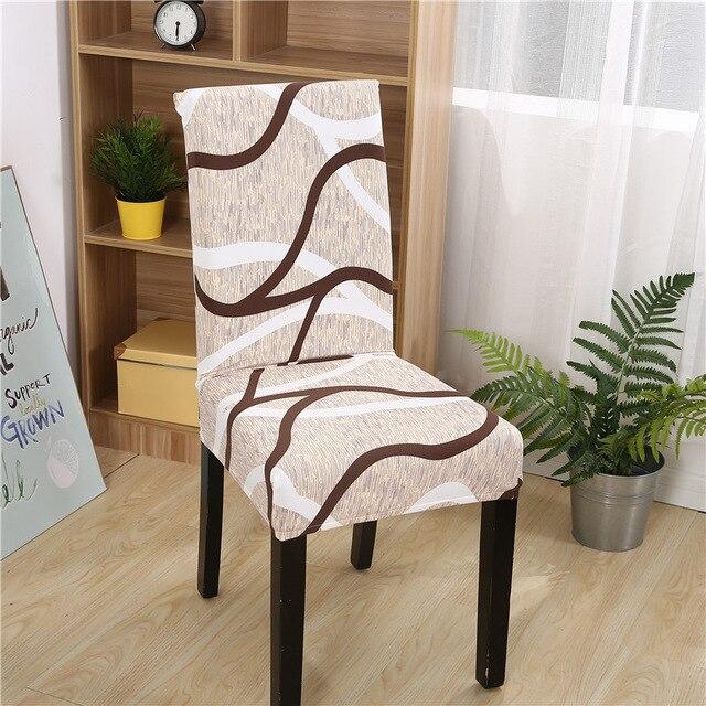 Funda Silla Beige Marrón Y Blanco