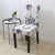Funda Para Silla Beige Con Flores Azules