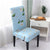 Funda Silla Floral Celeste