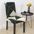 Funda Para Silla Gris Oscuro Y Blanco Con Motivo Dorado Mosaica