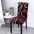 Funda Silla Rojo Burdeos Con Lineas Blancas Tiziana