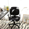 Funda Para Silla De Oficina Negra Con Estampado Geométrico Blanco Marlena