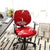 Funda Para Silla De Oficina Roja Estampada