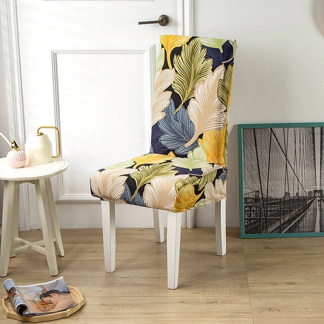 Funda Silla Hojas Verdes