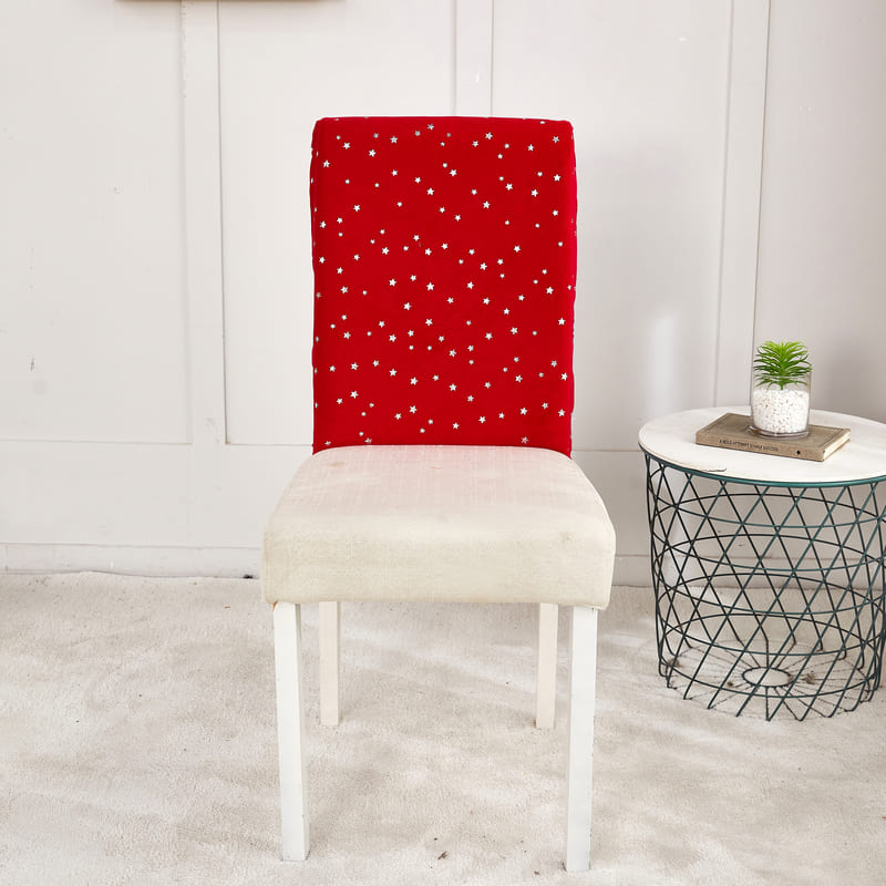 Funda Navideña Para Silla De Terciopelo Rojo